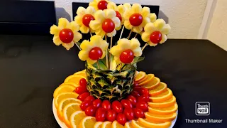 Gaye Holud's  Fruits Decoration /Pineapple Tomatoes Sunflower / গায়ে হলুদের ডেকোরেশন