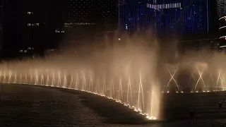 The Dubai Fountain Show - Michael Jackson (Thriller song) 22 May 2023 [4K video]