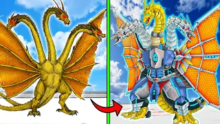 SHINCHAN Upgrading KING GHIDORAH into MECHA KING GHIDORAH in GTA 5