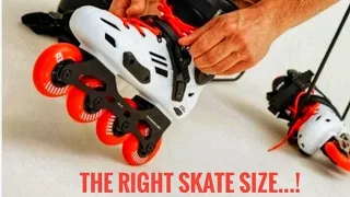 The right skate size