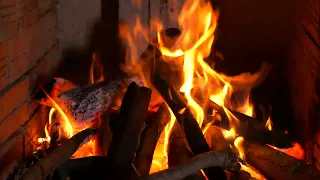 Fireplace for Relaxation, Study: Crackling Ambience, Serene Environment - No Music |ASMR White Noise