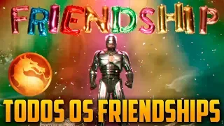 Mortal Kombat 11 Aftermath - All Friendships, TODOS os Friendships