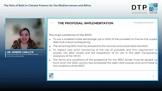 EMEA Webinar: The role of debt in climate finance for the Mediterranean and Africa