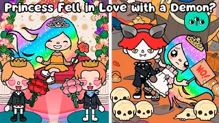 The Princess Fell in Love with a Demon? 👸💖😈Part 1️⃣| Love story | Toca Boca | Toca Life Story