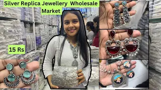 Oxidised Jewellery Wholesale Market Mumbai| Silver Replica Jewellery German Silver| Navratri Special