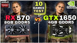 RX 570 vs GTX 1650 | Test In 10 Games | Does 4GB VRAM Enough For Gaming In 2023 ?