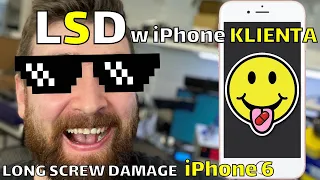 Jak zepsuć iPhone przy zmianie LCD KLIENT SAM SE ZROBIŁ historia prawdziwa LSD Long Screw Damage