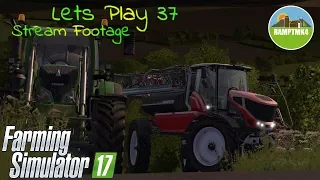 Farming Simulator 17 OakField Farm lets play #37 done seedin (Stream Footage)