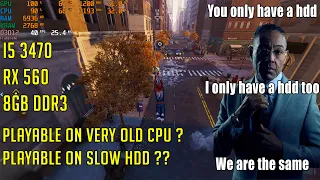 Marvel's Spider-Man Remastered on HDD & Old CPU without Stuttering? i5 3470 | RX 560 | 8GB ram