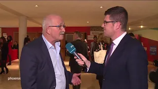 Udo Bullmann (SPD) im Gespräch mit phoenix-Reporter Marlon Amoyal am 07.12.18)