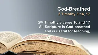 2 Timothy 3:16-17 "God Breathed" (Memory Verse Song)