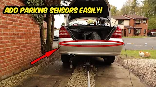 How to easily install parking sensors on any car, by yourself, AT HOME!! (W203 Mercedes C Class)