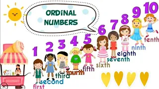 Ordinal Numbers (first to tenth) for Preschool