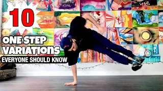 Bboy Footwork Variations Tutorial | Top 10 One Step Variations - That Everyone Should Know
