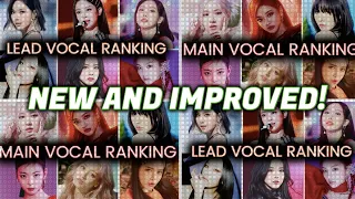 Brutally Re-Ranking Main And Lead Vocalists Of Kpop Girl Groups