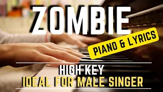 Zombie - IDEAL FOR MALE SINGER (Acoustic Piano Karaoke) The Cranberries