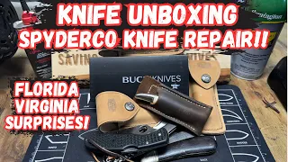 Knife Unboxing and Spyderco Knife Repair!