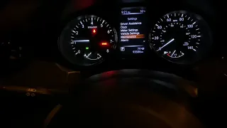 Сброс счетчика Масла на Ниссан Кашкай. Change oil maint reqd on NISSAN QASHQAI.