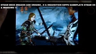 Steam Deck Dragon Age Inquisition , II & Origins SD Card 60 FPS Gameplays Steam OS & Windows 11