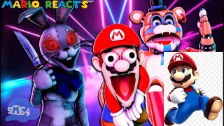 Security Breach is a great game | Mario Reacts To SMG4: Freddy's Spaghetteria Security Breach