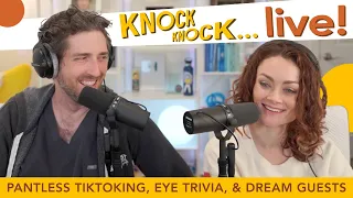 Pantless TikToking, Eye Trivia, & Dream Guests | Knock Knock… LIVE! with the Glaucomfleckens