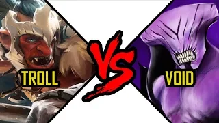 Dota 2 Troll Warlord vs Faceless Void - dota 2 battle Jah'rakal vs Darkterror #11