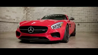 RED MERCEDES AMG GTS