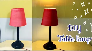 DIY Table Lamp Idea/ Easy Table Lamp making Idea/ How To Make Table Lamp At Home/