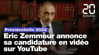 Eric Zemmour annonce sa candidature à la présidentielle 2022