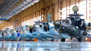 Making of Helicopter Mil Mi-28🚁 – Building Russian Helicopters HAVOC [production line]😳