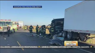 Big Rigs Crash On Highway 12