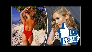 Christie Brinkley’s daughter Sailor flashes peachy bottom in racy red thong swimsuit