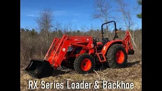 Kioti RX6620 Powershuttle Tractor w/ Loader & KB485 Backhoe - Walkthru
