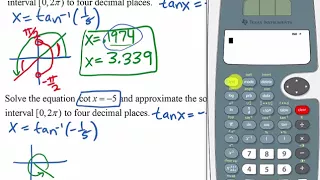 Solve cot x equals integer on 0 to 2pi