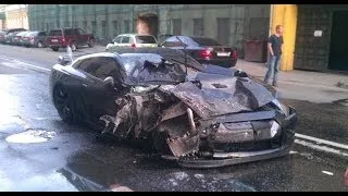 Nissan GT-R (r35) Crashes | Аварии Ниссан GT-R (r35)