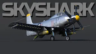 ШТУРМОВАЯ АКУЛА. Обзор геймплея Према - Палубного Штурмовика "A2D-1 Skyshark" в War Thunder.