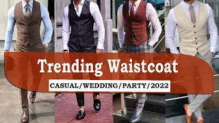 10 Latest Outfit Waistcoat| How to Style Waistcoat| Wedding| Formal | Party | Men Fashion's