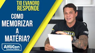 Como memorizar os estudos? – Tio Evandro responde - AlfaCon