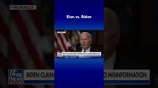 Elon Musk EVISCERATES Biden over misinformation #shorts