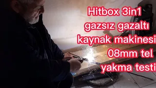 Yurt dışından (çin) aldığım Hitbox 3in1 gazsız gazaltı kaynak makinesi 0.8mm tel yakma testi