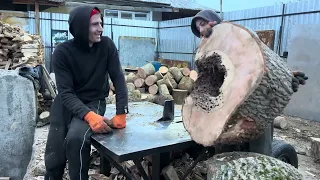 🪓🪓 Big Wood Carving 😳😳 Рубаємо пеньки та Відземки. Здорові штани ясена та дуба 🪓🪓🪓🌳🌳🌳 woodworking