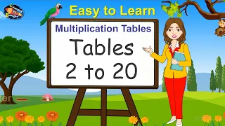 Tables 2 to 20 | Times Tables | Multiplication Tables | Maths Tables