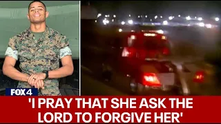 Wife of Marine killed while helping driver in Dallas says she's not angry with woman who hit him