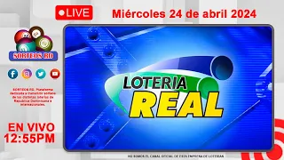 Lotería Real EN VIVO 📺| Miércoles 24 de abril 2024– 12:55 PM