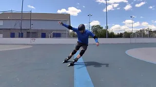 Inline Skating Parallel Slide Practice