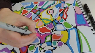 Exploring Neurographic Art to process Anxiety and Overthinking (Artist Story 6) Tutorial