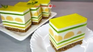 Лимонно-мятный торт без выпечки | Освежающий летний десерт | LoveCookingRu