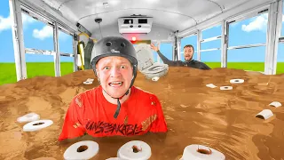 I Filled My School Bus With Toilet Water!