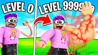 Starting Over As A NOOB But With The STRONGEST PET In ROBLOX ARM WRESTLE SIMULATOR!? (MAX LEVEL!)