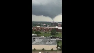 Tornado forming over Bryan Texas